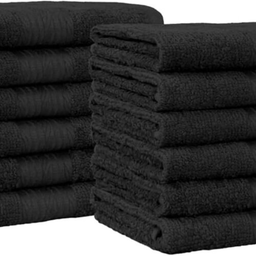Dark Cotton Beach Face Towels with High Absorbency