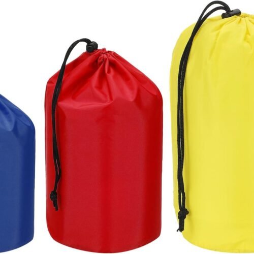 Waterproof Nylon Beach Drawstring Storage Bag with Round Base