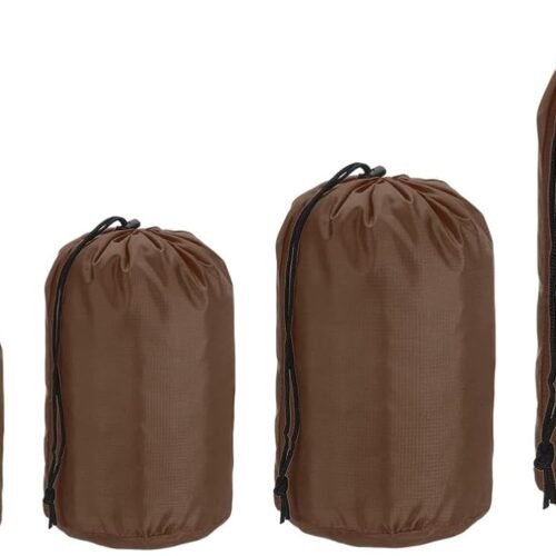 Waterproof Checkered Beach Drawstring Storage Bag with Round Bottom