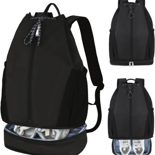 Expandable Beach Backpack with Shoe Compartment