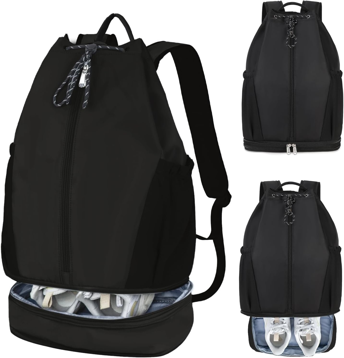 Expandable Beach Backpack with Shoe Compartment