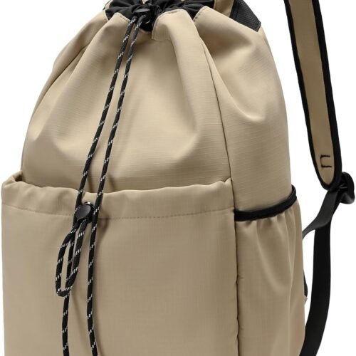 Multifunctional Drawstring Beach Backpack for Travel
