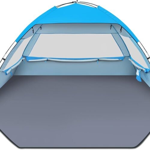Quick Setup Beach Tent with Silver Coated Anti UV Fabric