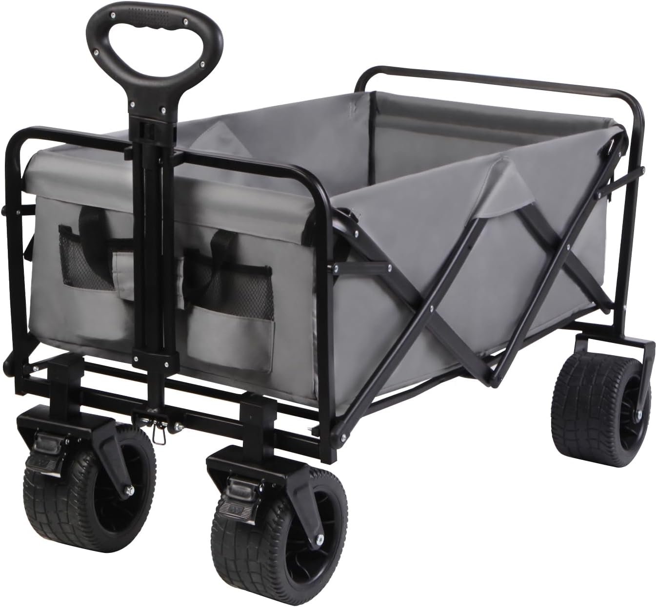 Heavy Duty Beach Wagon with Oversized Wheels and Abrasion Resistant Bed