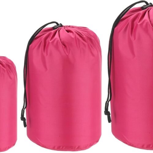 Waterproof Coated Beach Drawstring Storage Bag