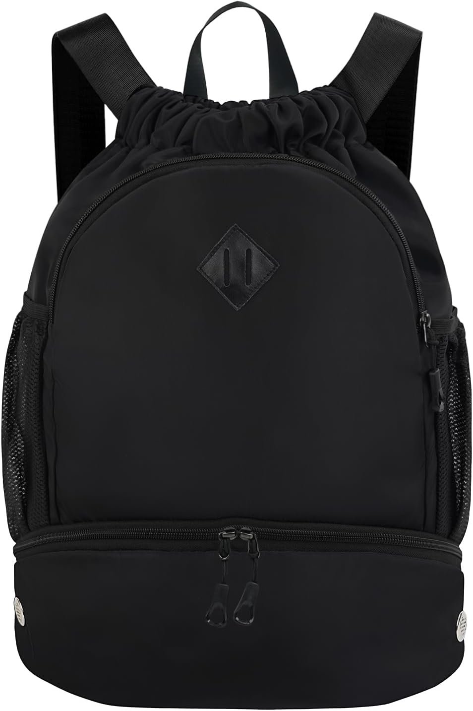 Drawstring Beach Backpack with Wet Pocket and Shoe Compartment