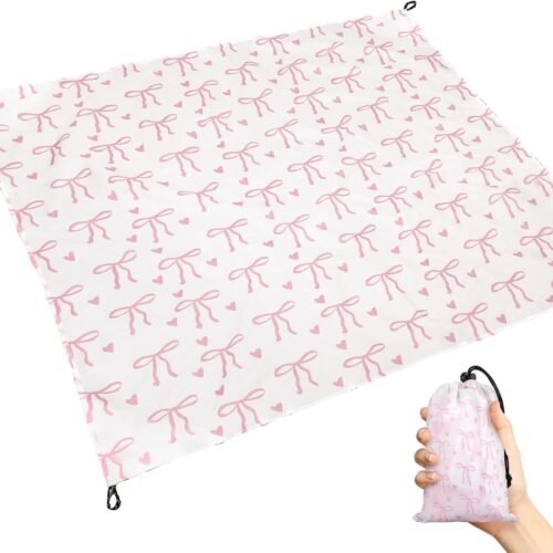 Sandproof and Waterproof Beach Mat with Storage Bag