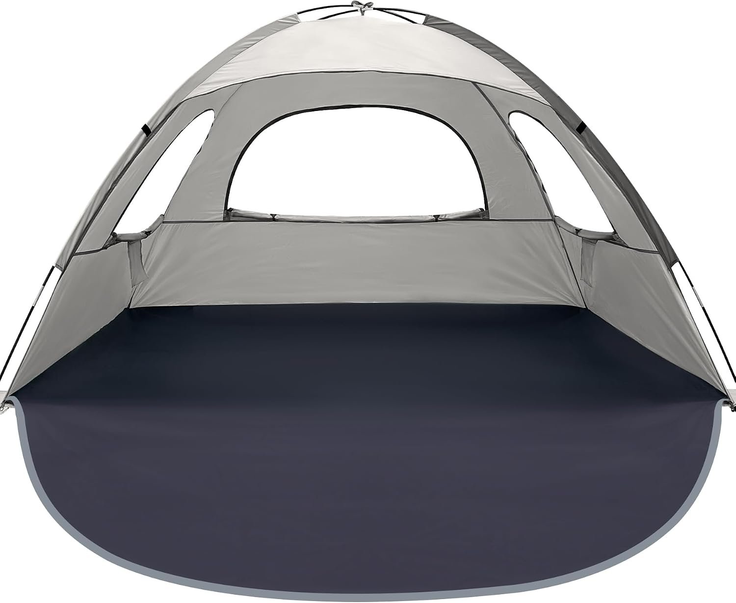 Fiberglass Beach Tent with Windproof Sandbags and Guy Lines