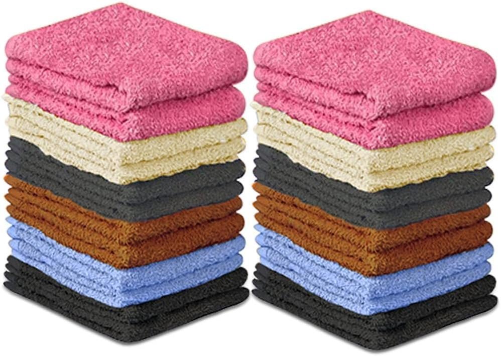 Colorful Cotton Beach Face Towels for Family and Travel