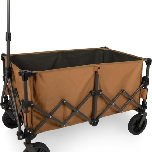 Vintage Style Beach Wagon with Durable Canvas Cargo Bed