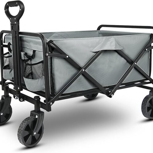 Beach Wagon with Swivel Wheels and Wear Resistant Nylon Bed