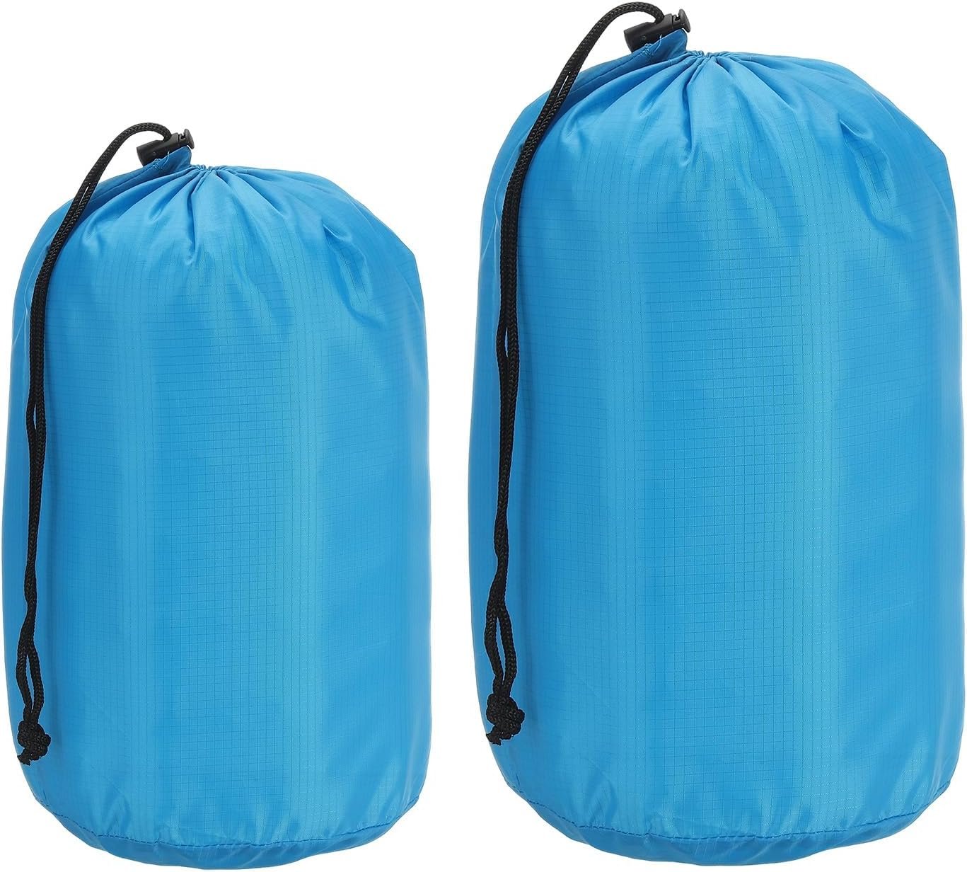 Waterproof Checkered Beach Drawstring Storage Bag with Round Bottom