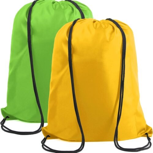 Waterproof Checkered Beach Drawstring Storage Bag with Round Bottom