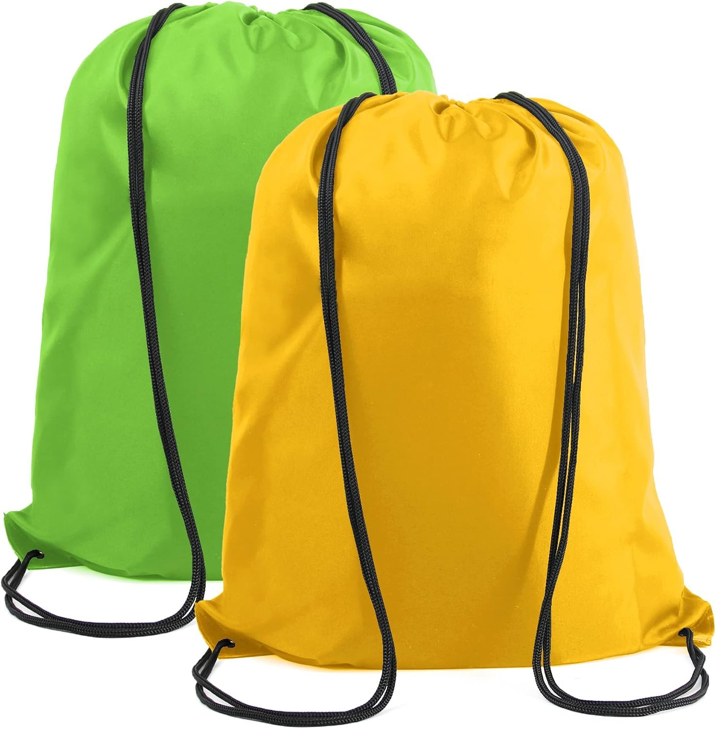 Waterproof Checkered Beach Drawstring Storage Bag with Round Bottom