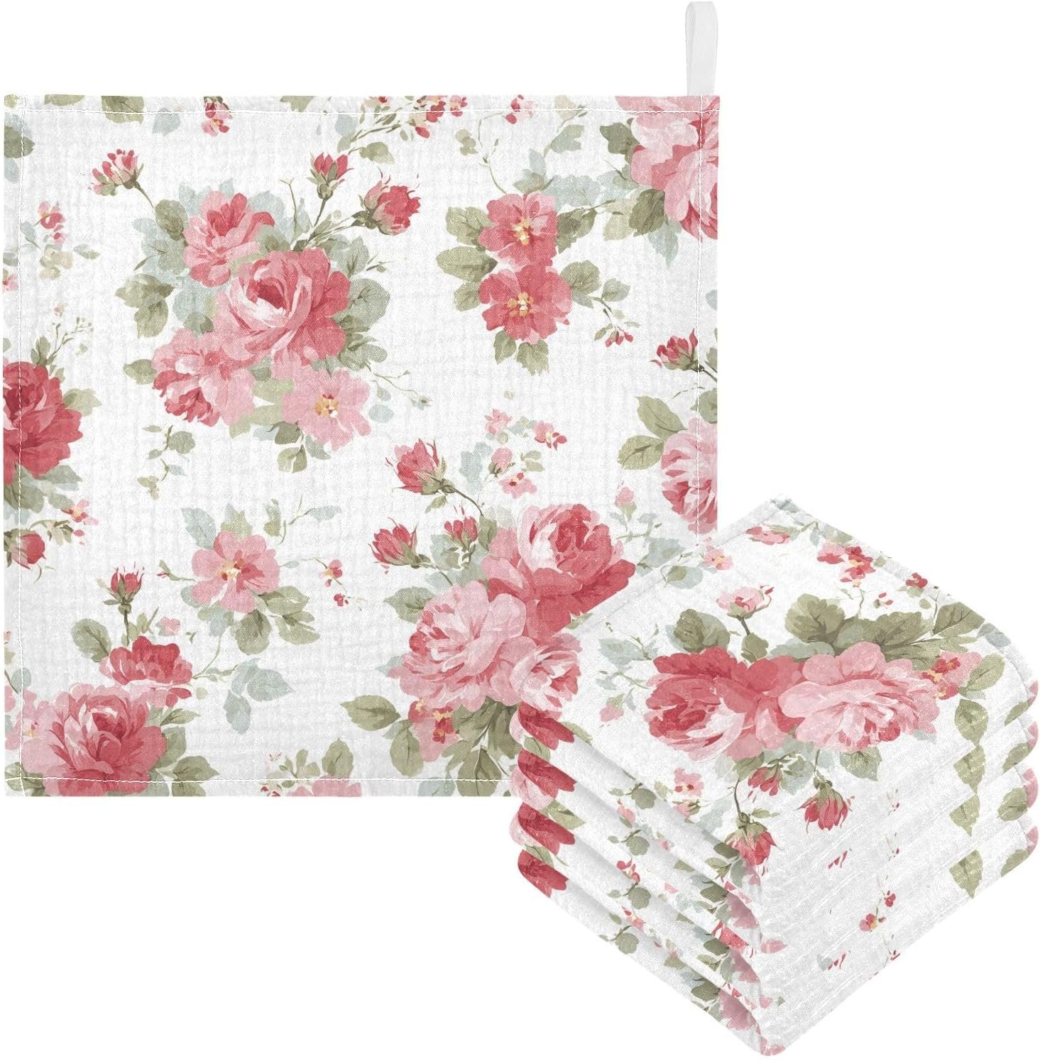 Cherry Blossom Cotton Beach Face Towels for Beach and Home