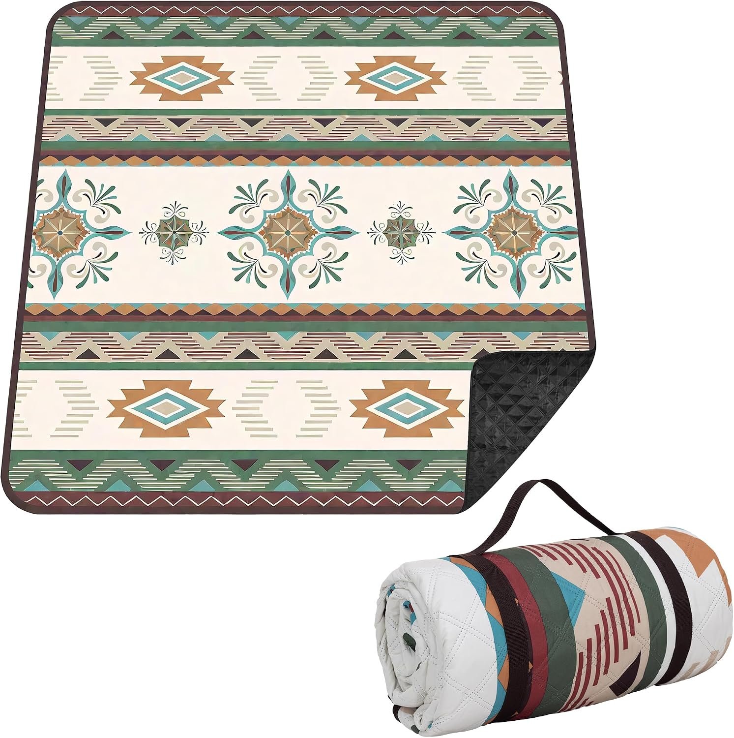 Waterproof Beach Blanket with Cushioned Padding