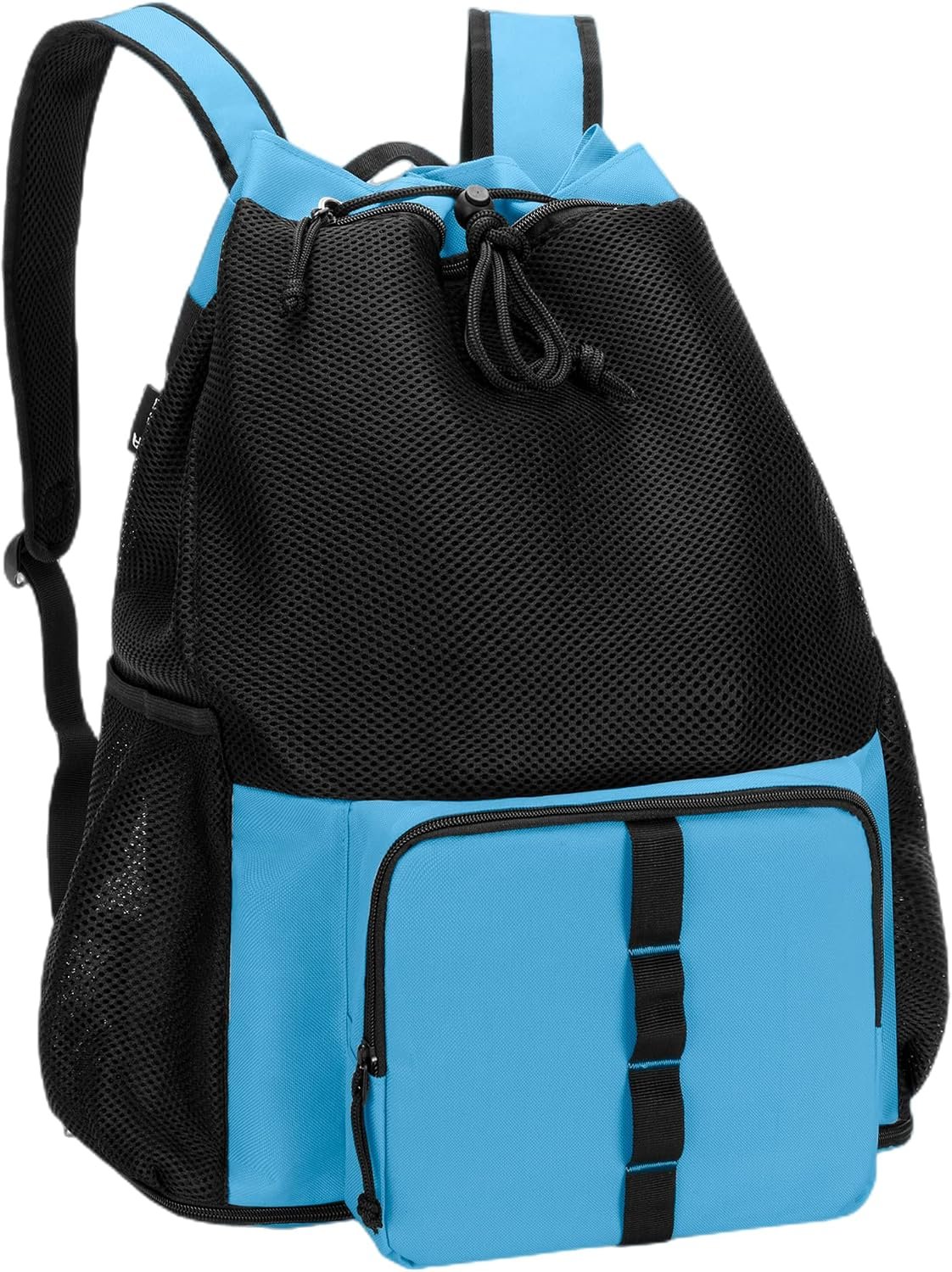 Mesh Beach Bag with Drawstring and Sand Release Zipper