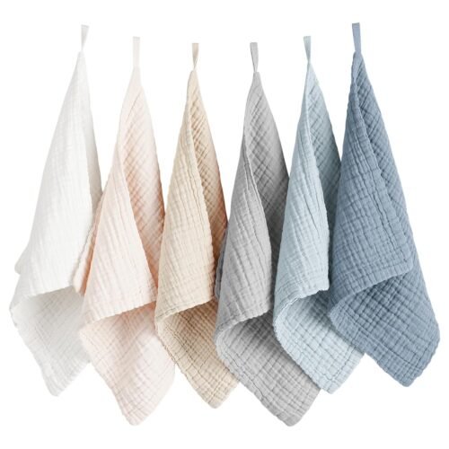 Cotton Gauze Beach Face Cloths for Gentle Cleansing