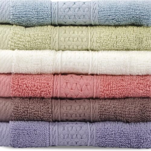 Colorful Cotton Beach Washcloths for Home and Travel