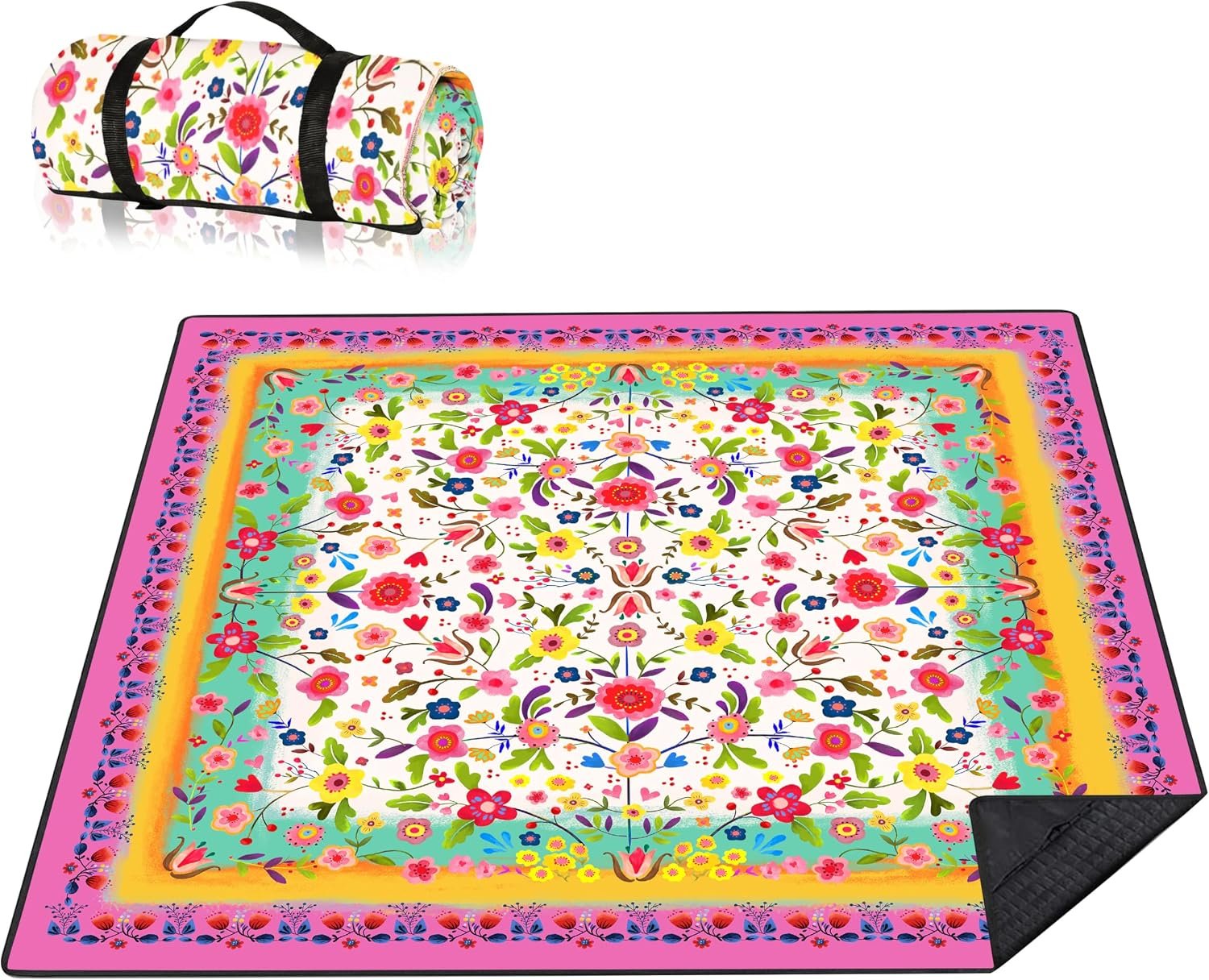 Sandproof Beach Blanket with Reinforced Edges