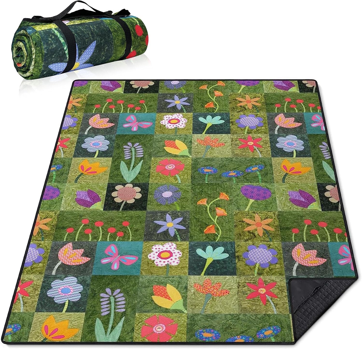 Sandproof Beach Blanket with Webbing Edges